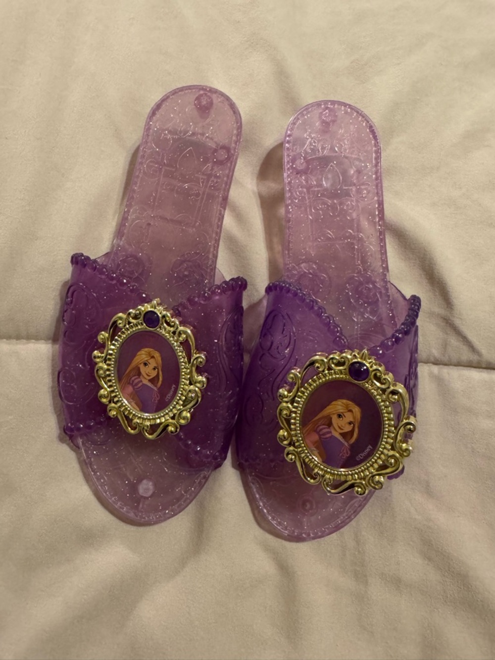 Disney Purple Rapunzel Jelly Dress Sandals